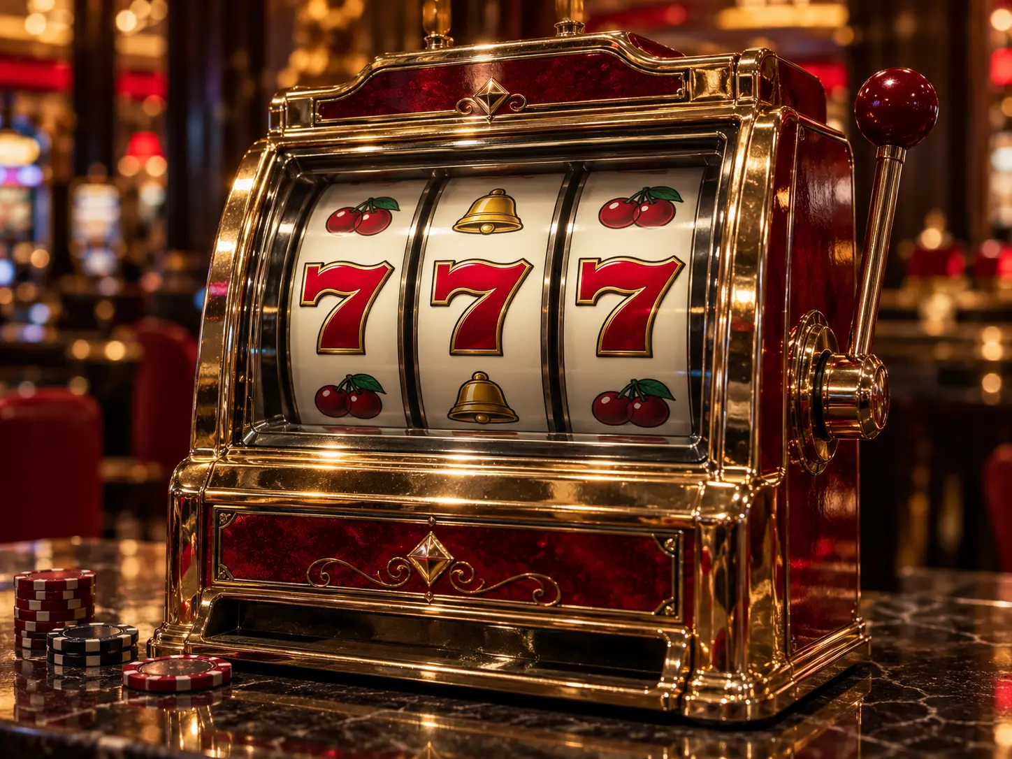 Slot machine game illustration