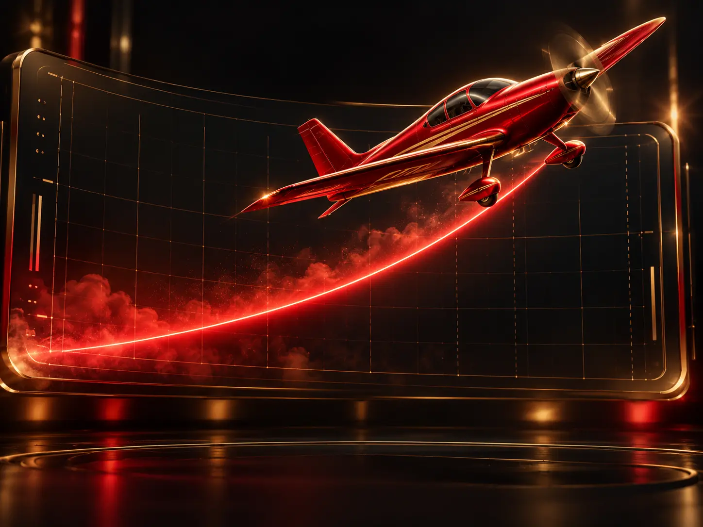 Flight-style crash game illustration
